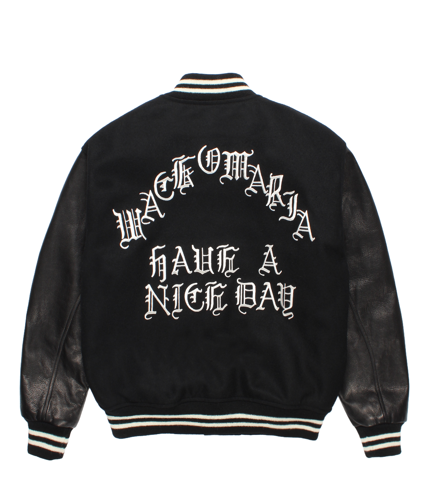 売り切り価格WACKO MARIA Leather Varsity Jacket WACKO MARIA ONLINE STORE