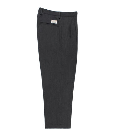 DOUBLE PLEATED WOOL TROUSERS