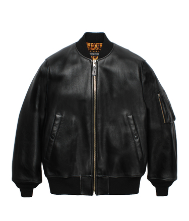 LEATHER MA-1 FLIGHT JACKET
