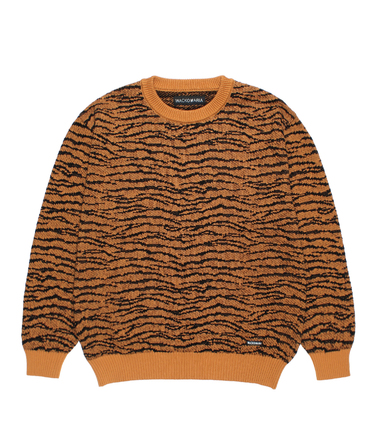 TIGER JACQUARD KNIT SWEATER