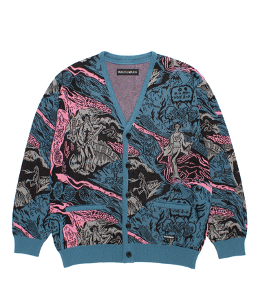 JACQUARD KNIT CARDIGAN