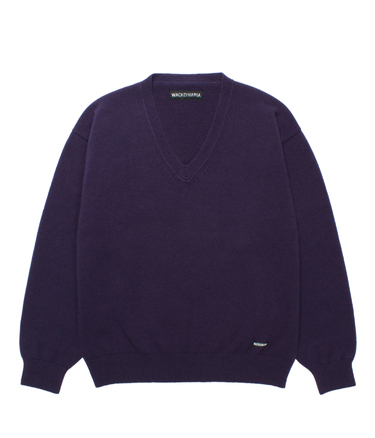 V NECK KNIT SWEATER