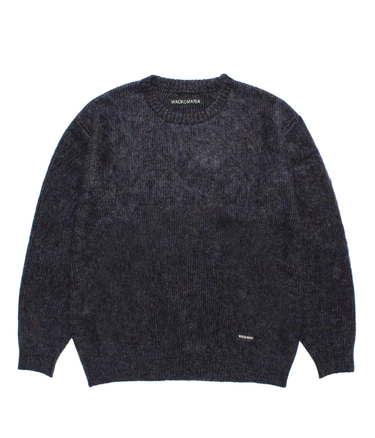 MULTI-COLOR MOHAIR KNIT SWEATER