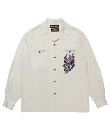 56 TATTOO STUDIO / 50'S OPEN COLLAR SHIRT