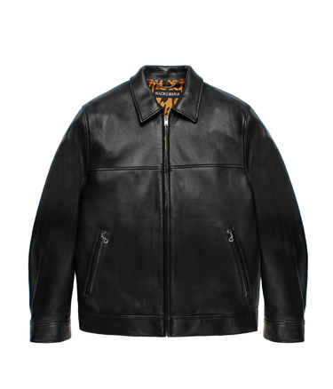 LEATHER SINGLE RIDERS JACKET