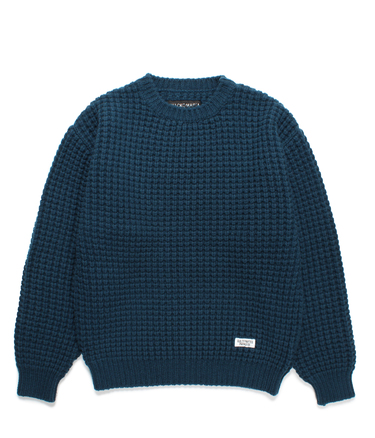 WAFFLE KNIT SWEATER