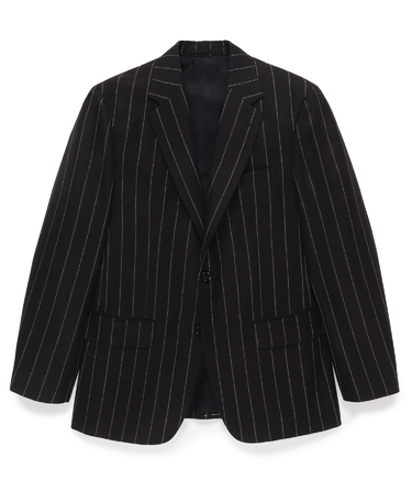 DORMEUIL / CHALK STRIPE SINGLE BREASTED JACKET