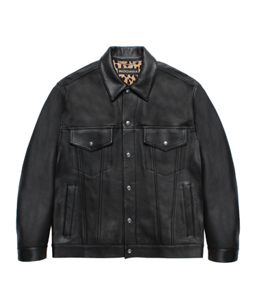 LEATHER TRUCKER JACKET