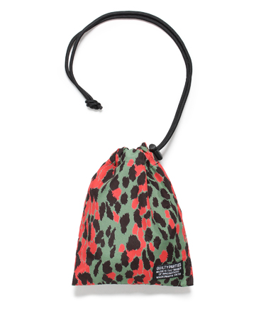 LEOPARD DRAWSTRING BAG