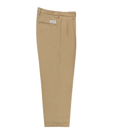 DOUBLE PLEATED CHINO TROUSERS