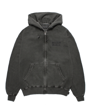 WASHED HEAVY WEIGHT ZIP HOODED SWEAT SHIRT