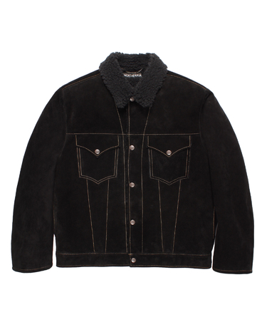 SUEDE LEATHER TRUCKER JACKET