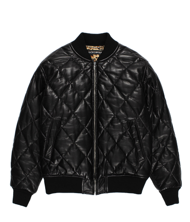 LEATHER QUILTED JACKET