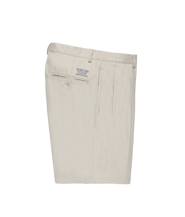 DOUBLE PLEATED CHINO SHORT TROUSERS