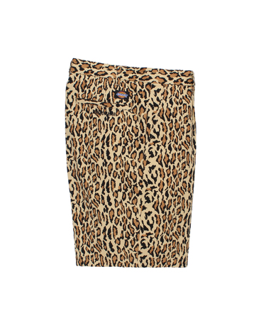 DICKIES / LEOPARD PLEATED SHORT TROUSERS