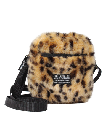 SPEAK EASY / LEOPARD FAUX FUR MINI SHOULDER BAG