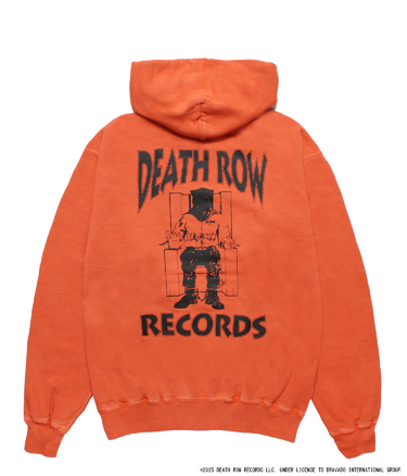 DEATH ROW RECORDS / GARMENT DYED ZIP UP HOODED SWEAT SHIRT