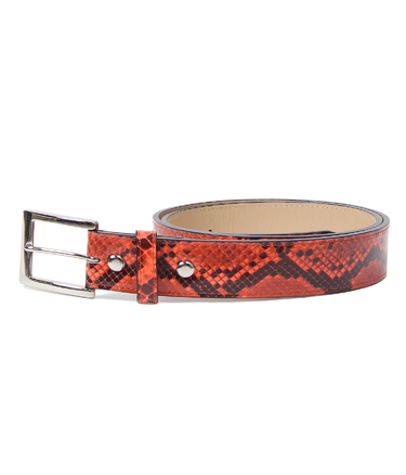 PYTHON LEATHER BELT