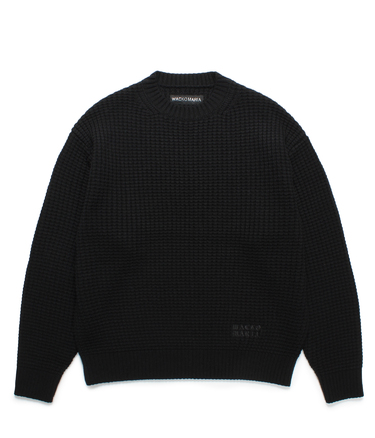 WAFFLE KNIT SWEATER