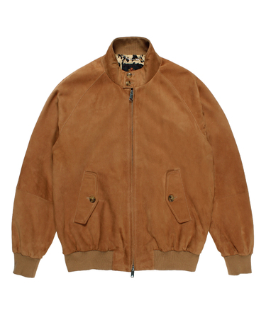 BARACUTA / G9 SUEDE LEATHER HARRINGTON JACKET
