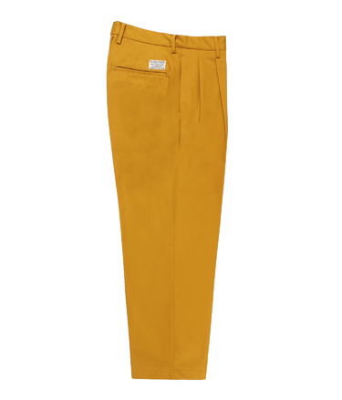 DOUBLE PLEATED CHINO TROUSERS