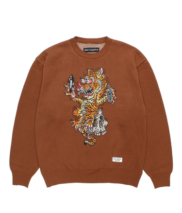 TIM LEHI / JACQUARD KNIT SWEATER