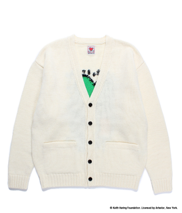 KEITH HARING / JACQUARD KNIT CARDIGAN