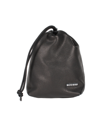 LEATHER DRAWSTRING BAG