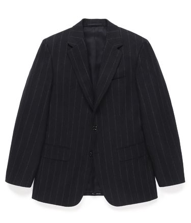 DORMEUIL / CHALK STRIPE SINGLE BREASTED JACKET