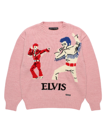 INTARSIA KNIT SWEATER