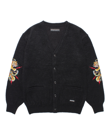 TIM LEHI / MOHAIR KNIT CARDIGAN