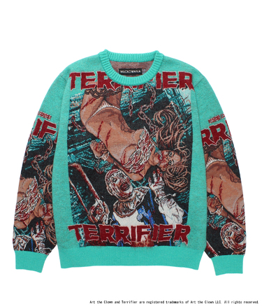 TERRIFIER / MOHAIR JACQUARD KNIT SWEATER