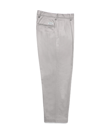 DOUBLE PLEATED CHINO TROUSERS