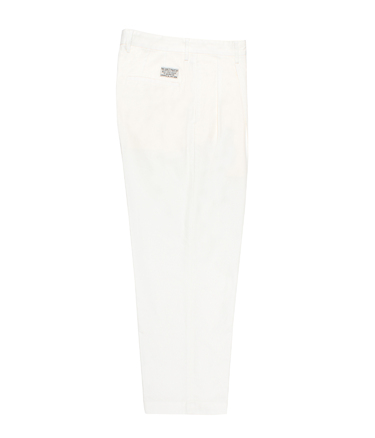 DOUBLE PLEATED CHINO TROUSERS