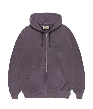 WASHED HEAVY WEIGHT ZIP HOODED SWEAT SHIRT