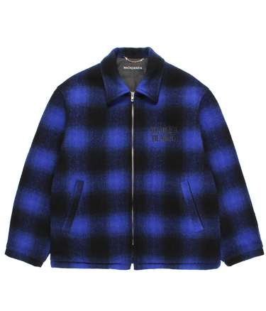 WOOL OMBRE CHECK 50'S JACKET