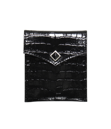 EMBOSSED LEATHER PORTABLE ASHTRAY