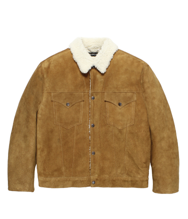 SUEDE LEATHER TRUCKER JACKET
