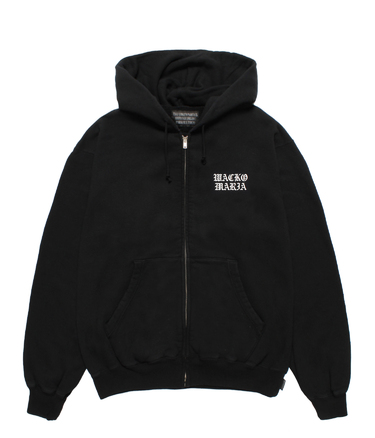 WASHED HEAVY WEIGHT ZIP HOODED SWEAT SHIRT