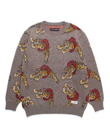 TIM LEHI / JACQUARD KNIT SWEATER