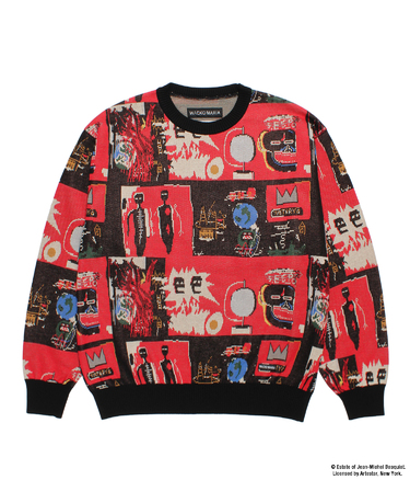 JEAN-MICHEL BASQUIAT / JACQUARD KNIT SWEATER