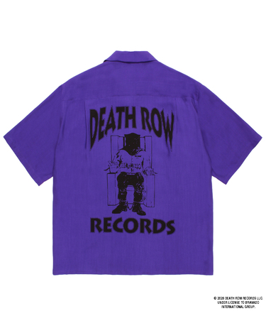 DEATH ROW RECORDS / 50'S OPEN COLLAR SHIRT