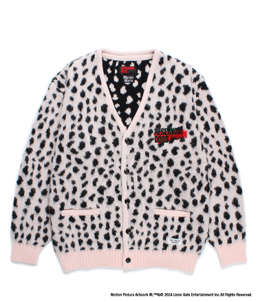 RESERVOIR DOGS / LEOPARD HEAVY MOHAIR KNIT CARDIGAN