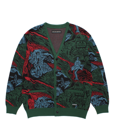 JACQUARD KNIT CARDIGAN