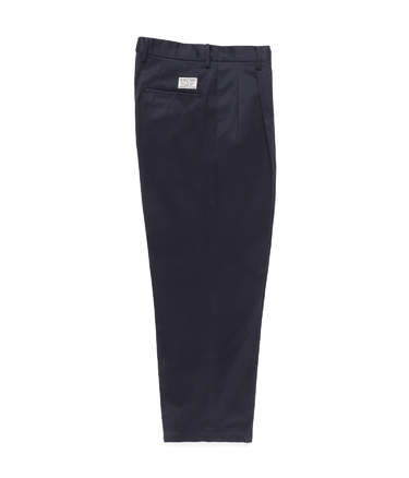 DOUBLE PLEATED CHINO TROUSERS