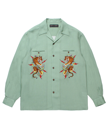 TIM LEHI / 50'S OPEN COLLAR SHIRT