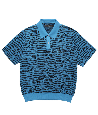 TIGER JACQUARD KNIT POLO SHIRT