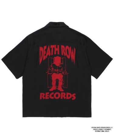 DEATH ROW RECORDS / 50'S OPEN COLLAR SHIRT