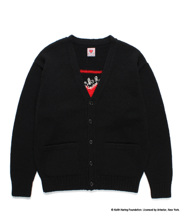 KEITH HARING / JACQUARD KNIT CARDIGAN