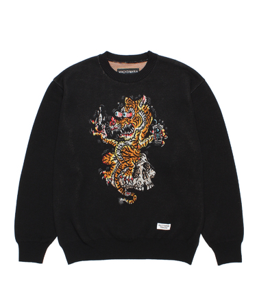 TIM LEHI / JACQUARD KNIT SWEATER